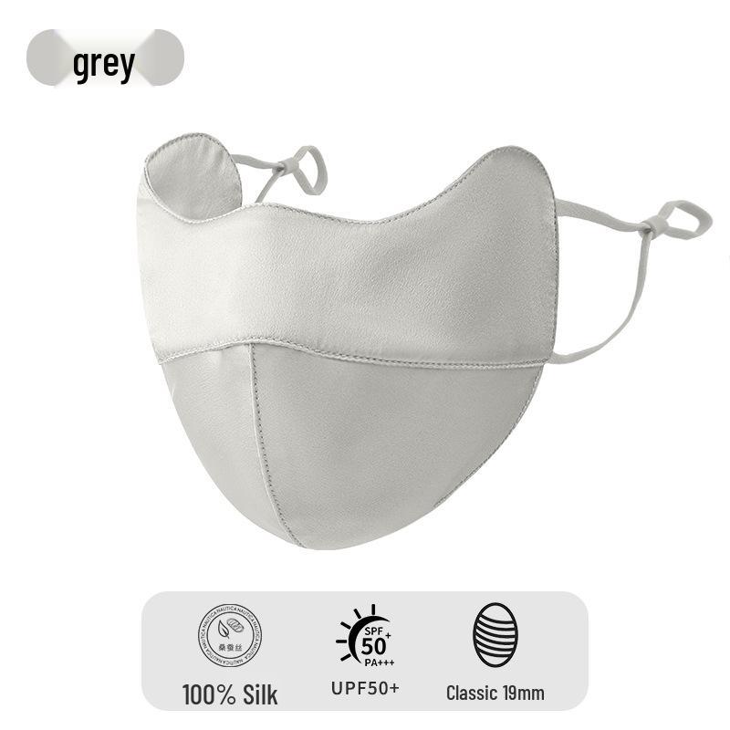 

Women s 100% Mulberry Silk UPF50+ Summer Sunscreen Mask with Eye Corner Protection