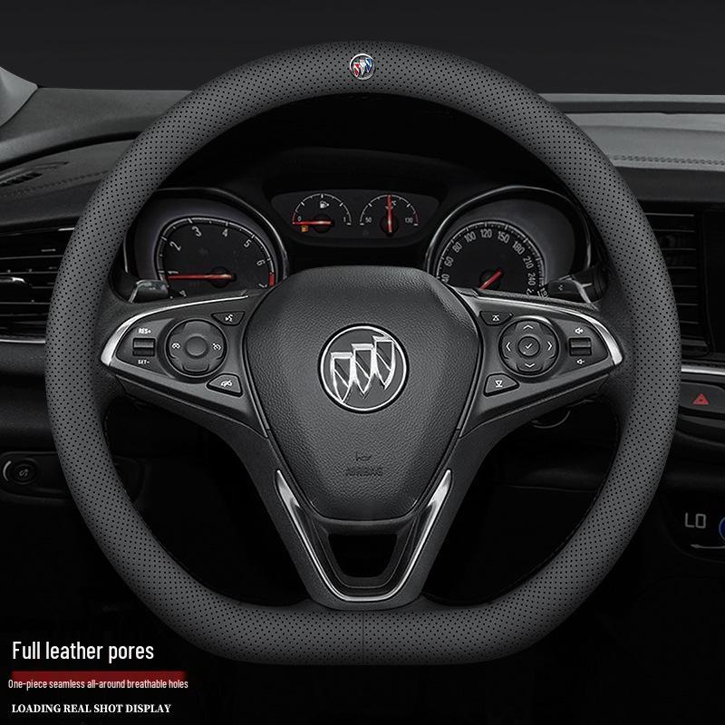 Leather Steering Wheel Cover for New Regal, Excelle, LaCrosse, Verano, Encore, Envision, GL6, GL8, Enclave