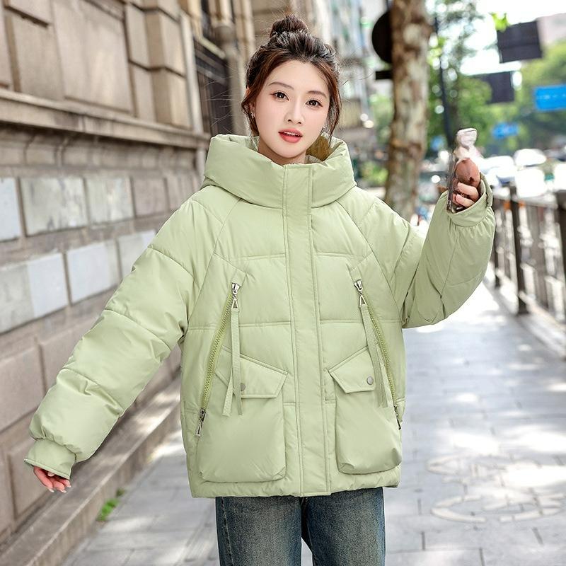 Cotton-padded Winter Cotton-padded Women's Hooded Thickened Warm Fashion Small Bread-cloth Jacket