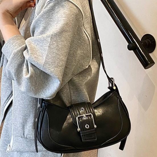 Spring and summer retro leather underarm bag new fashion versatile high sense niche single shoulder messenger women's bag