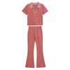 Western Style New Fashion Casual Stripe Top Trousers Set Striped Top and Pants Set