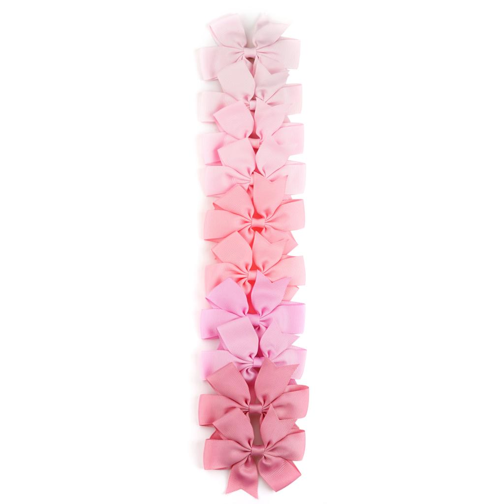 10/20Pcs Grosgrain Ribbon Solid 3.5Inch Hair Bows With Clip For Girls Hair Clips Hairpin Barrettes Headwear Kids Hair Accessorie