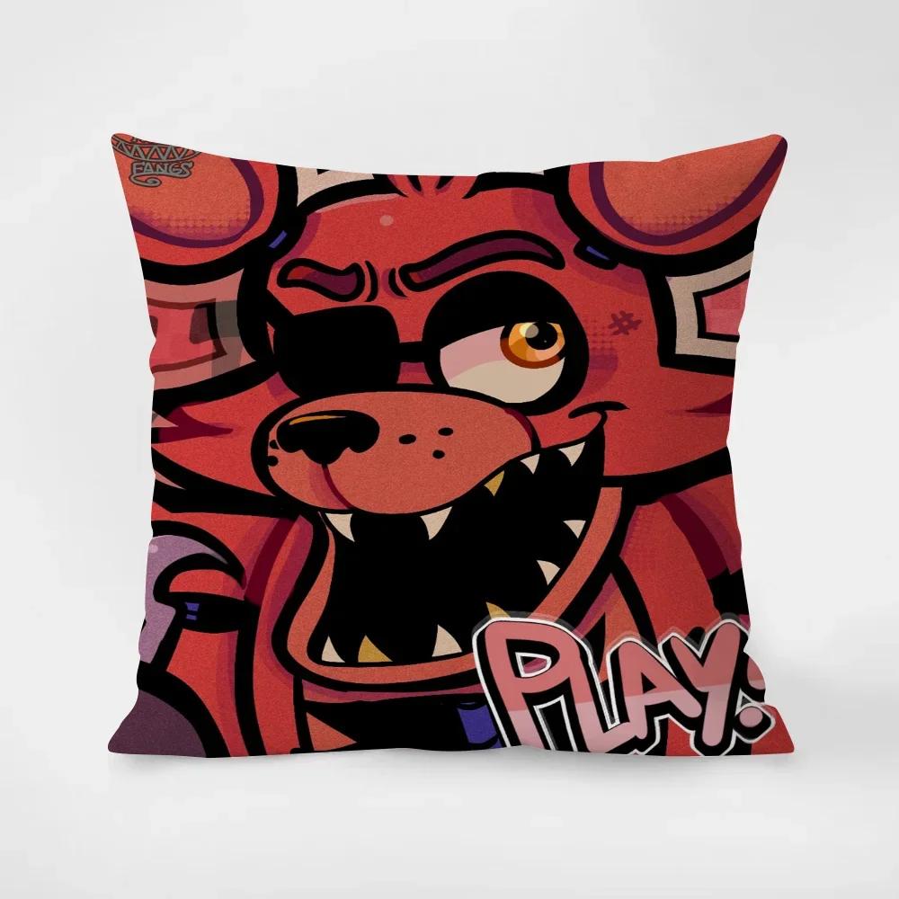 Fnafs Case for Pillow Cover Cushions Pillowcase _ Chair Cushion Lounge Chairs Decorative Pillowcases  Duple Printingz,(2) 30x30cm