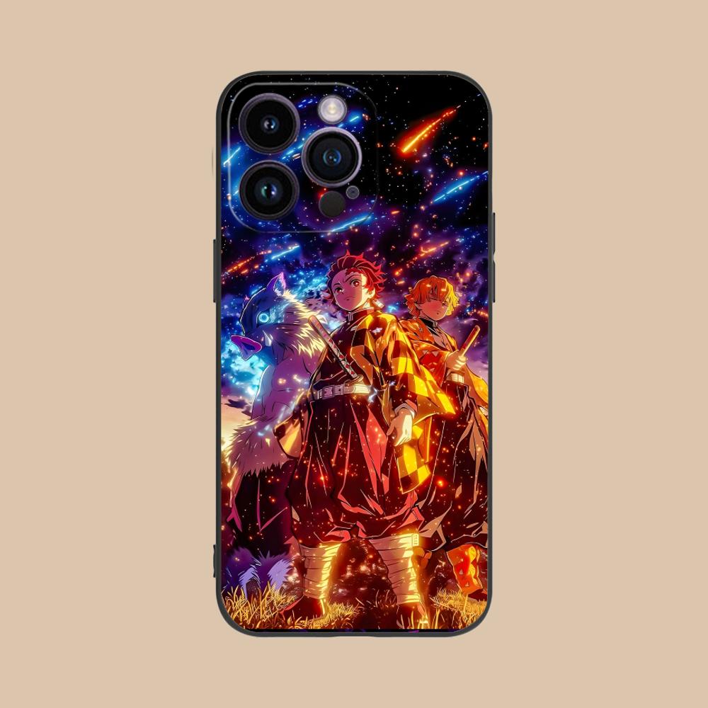

Blade Extinction Anime Neon Phone Case for iPhone 17 16 15 14 13 12 11 X XR XS 8 7 Air Pro Max Plus Mini Colorful Cover Cover iPhone 7 Plus