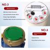 Rotary Vane Wet Type Cold Water Meter 1Pcs Thickened Brass Connectors Clear Reading for Home Indoor Plumbing Usage