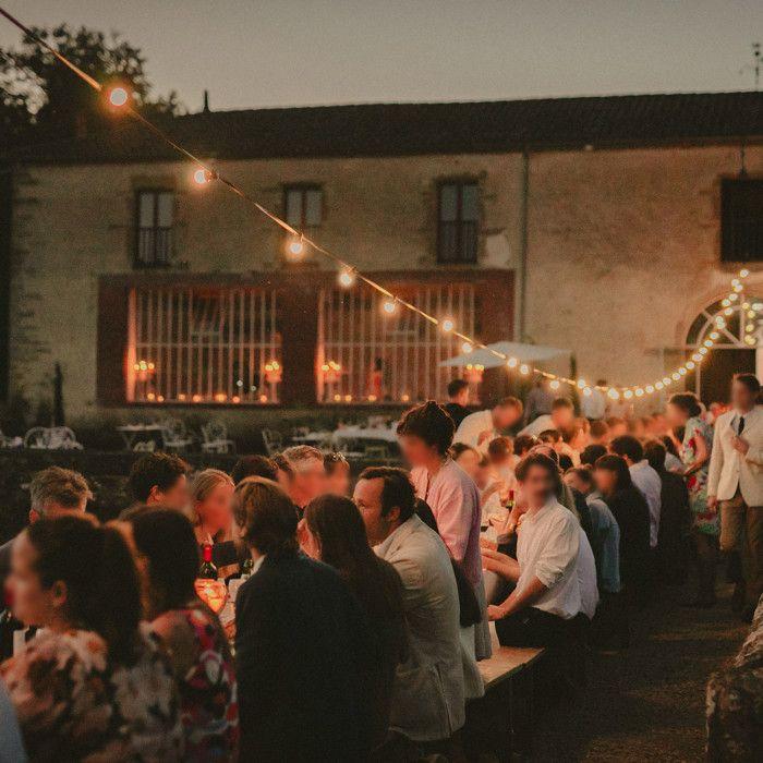 Guirlande Guinguette Noire Guirlande Lumineuse 10M pour Ampoules E27