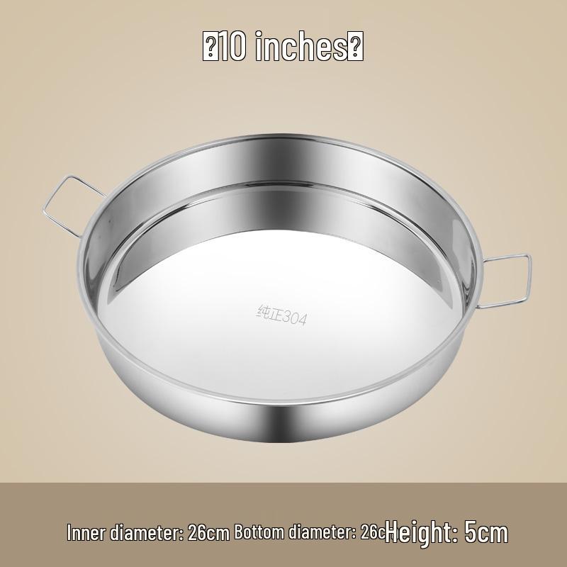 304 Stainless Steel 8-Inch Round Cake Mold for Baking Nian Gao and Fa Gao. Includes 6 and 4 Inch Molds.