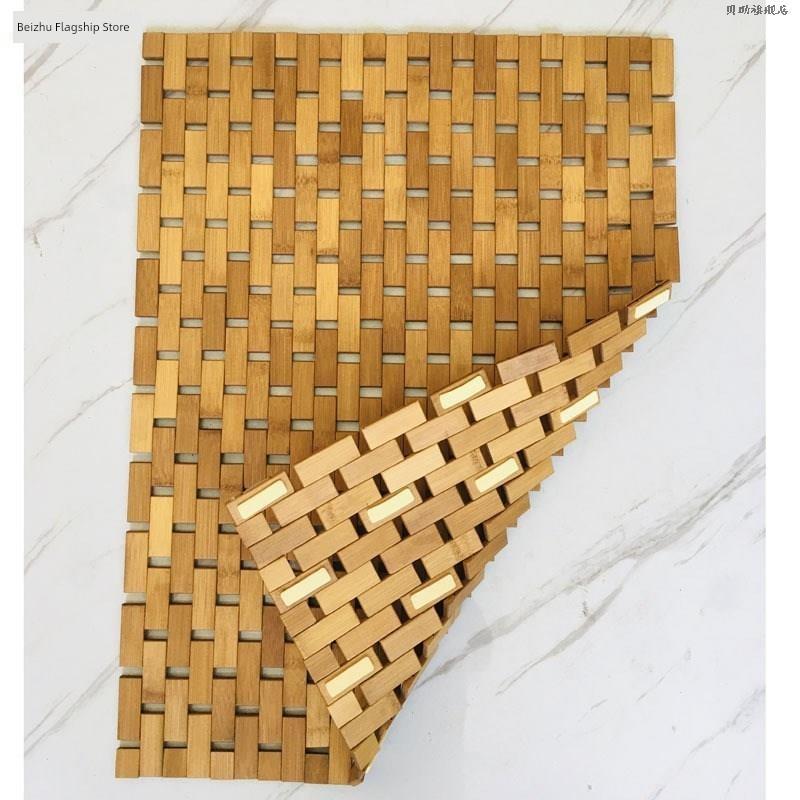 New Bamboo Mat Bamboo Bathroom Mats Bamboo Mat Bamboo Anti-Slip Mat Bathroom Floor Mat Thickened Bamboo Mat