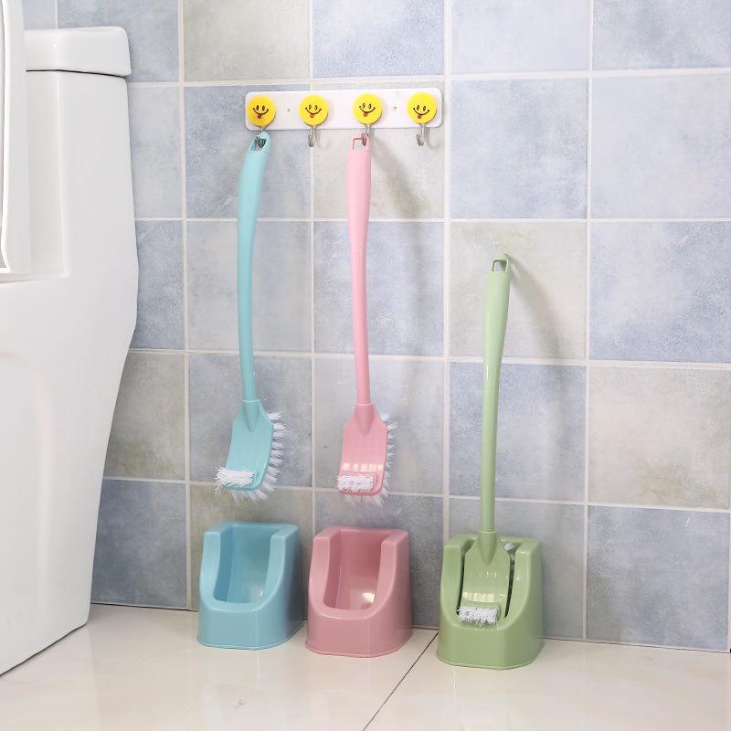 Long-Handle Toilet Brush Set for Efficient and Complete Bathroom Cleaning