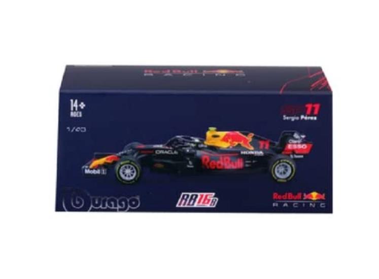 Bburago 2021 Signature Series RB16B Formula 1 F1 11 Sergio Checo Perez Race Sports Car Diecast Model 1/43 No.