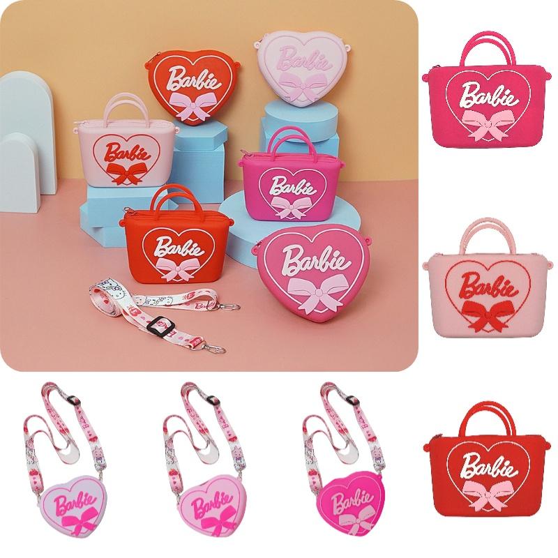 2023 New Arrival Barbie Silicone Shoulder Bag For Kids Cartoon Design Wholesale