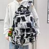 High School Junior High School Large Capacity School Bag Graffiti Backpack Student Bag Street Male Female College Student Travel Backpack