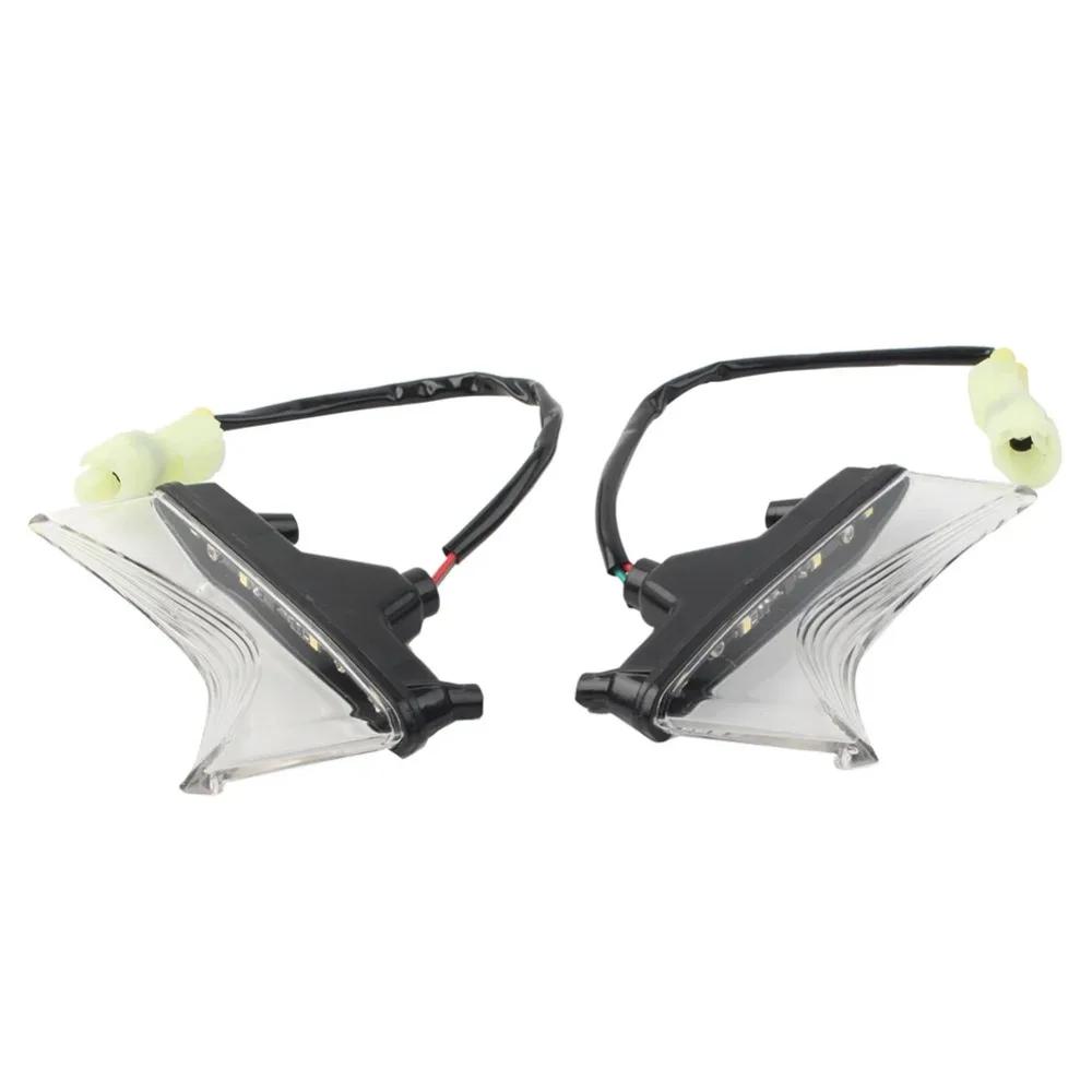 1Pair Motorcycle Front Turn Signal LED Daytime Running Lights Beside Headlight Small Lights for KAWASAKI Z900 2017-2025