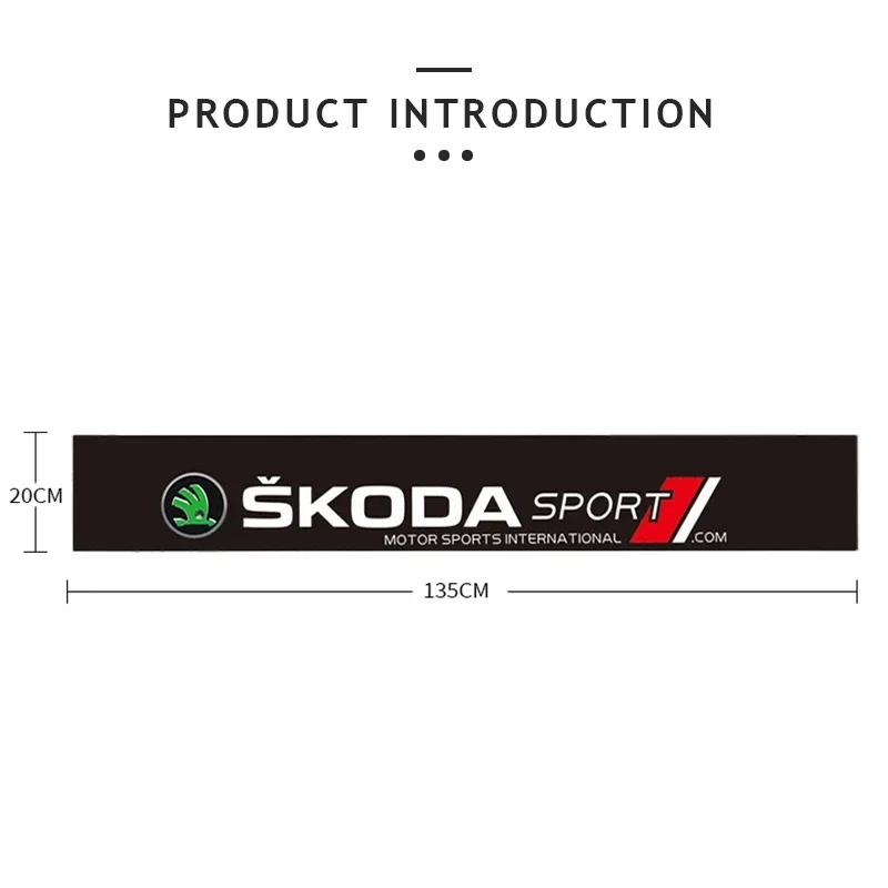 Car Front Windshield Sticker Decal Decoration For Skoda Octavia Superb Kodiaq Rapid Karoq Fabia Yeti Kamiq Enyaq iV Scala Citigo