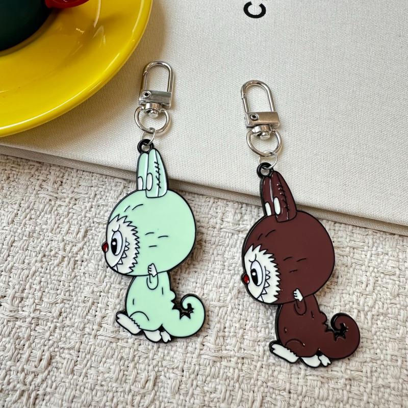Cartoon Creative Alloy Keychain Schoolbag Pendant Car Keyring Jewellery Gift