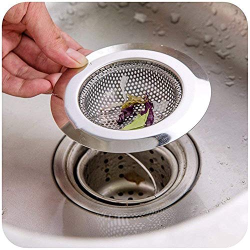 Shallow Stainless Steel Sink Waste Tray for Sinks, Perforated, No Net Required, Drain Size: 75-100mm