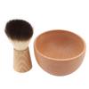 Men Shaving Brush Set Multipurpose Soft Bristles Lightweight Portable Shaving Brush Bowl Set for Salon Home Travel