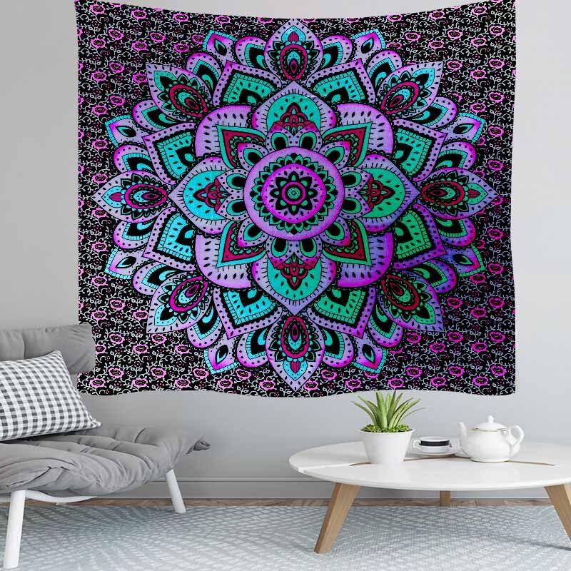Indian Mandala Boho Wall Hanging Sandy Rug Camping Tent Travel Mattress Bohemian Sleeping Pad Tapestries