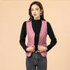 Women's Cotton Padded Vest Cotton Undershirt Women's Models In The Fall and Winter In The Elderly Vest Short Section Wool Vests Fashionable and Warm