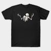 Asian Size Cotton Unisex Tshirt Print T-shirt Skeleton Says Wtf T-shirt No-Cut Print Regular Fit