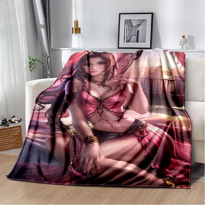 New Style Cloud Tifa Aerith Final Fantasy Games Sephiroth Blanket,Soft Throw Blanket for Home Bedroom Bed Sofa Cover Kids