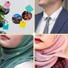 Set da 4 pezzi di spille magnetiche, spille per foulard da donna, magneti multiuso per abbigliamento, clip circolari
