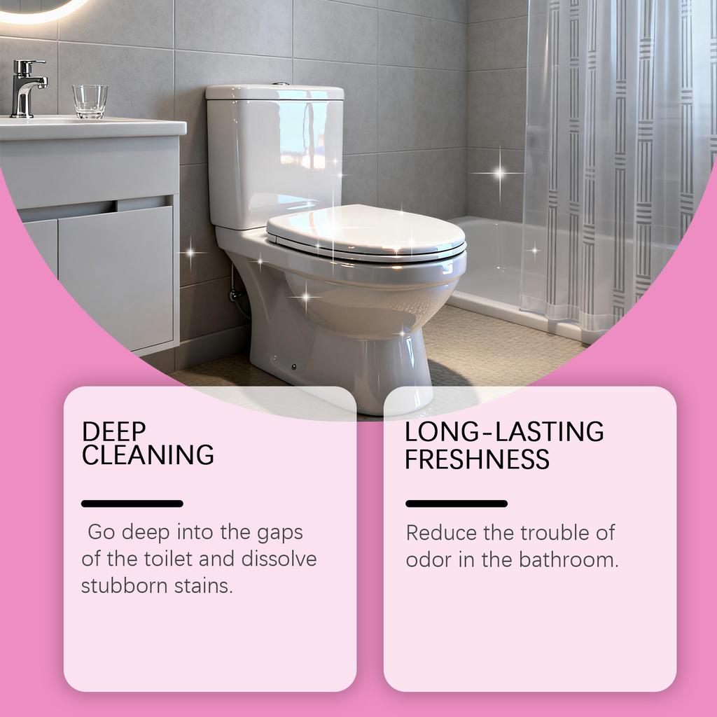 Powdered Toilet Cleaner, Stain Remover, Toilet Cleaning Tablets - They Can Effectively Remove Stains And Scale.