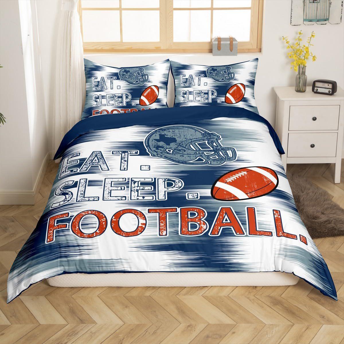 

Rugby American Football Home Textiles Digital Printing Three-Piece Bedding Set EU single 135*200