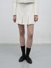 General Idea Tweed Pleated Mini Skirt [White] / Wbe4L56519