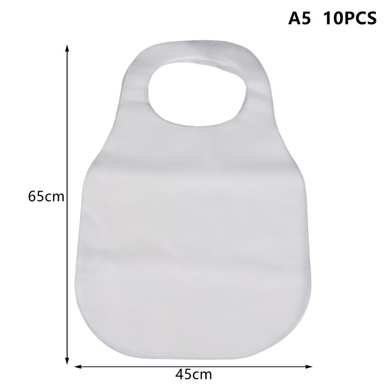 Jednorázové nepromokavé zástěry balení, 10/20 ks Vodotěsné netkané bryndáčky pro dospělé na vaření a úklid