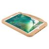 For iPad 9.7-inch (2018)/(2017) Silicone Case with Handle 360 Degree Rotating Kickstand Protective Cover Capybara Pattern