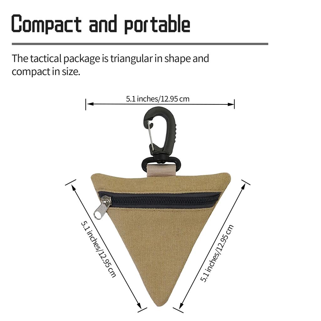 Multifunctional EDC Storage Bag Outdoor Portable Tool Bag Knife Pen Foldable Credit Card Clip Wallet Hanging Waist Bag