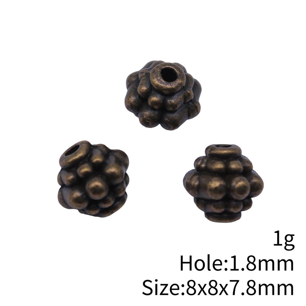 Small Hole Alloy Spacer Beads Multi Pattern Antique Metal Loose Beads For DIY Jewelry Bracelet Making For