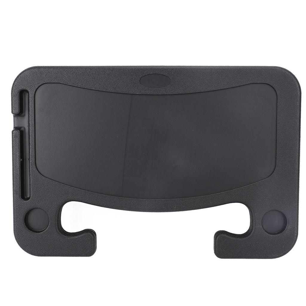 Car Steering Wheel Desk Multi Functional Portable HDPE Steering Wheel Food Table for SUV Truck Bus MPV Eating Working Black