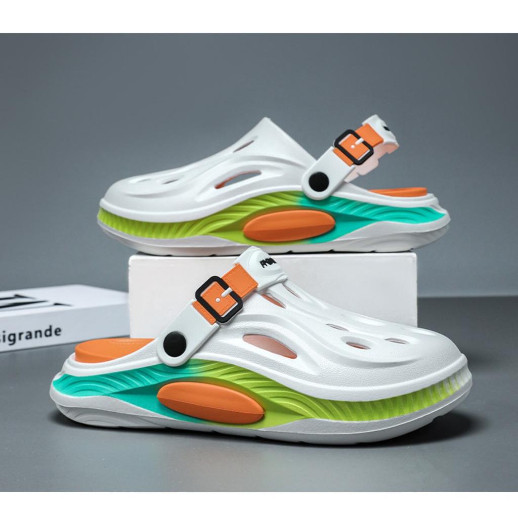 Men's Thick-Soled Perforated Summer Outdoor Comfortable Fashion New Beach Slip-On Sandals for Women