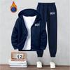 Mens Casual Tracksuit Long Sleeve Hooded Sweatshirt Pants Set Loose Fit
