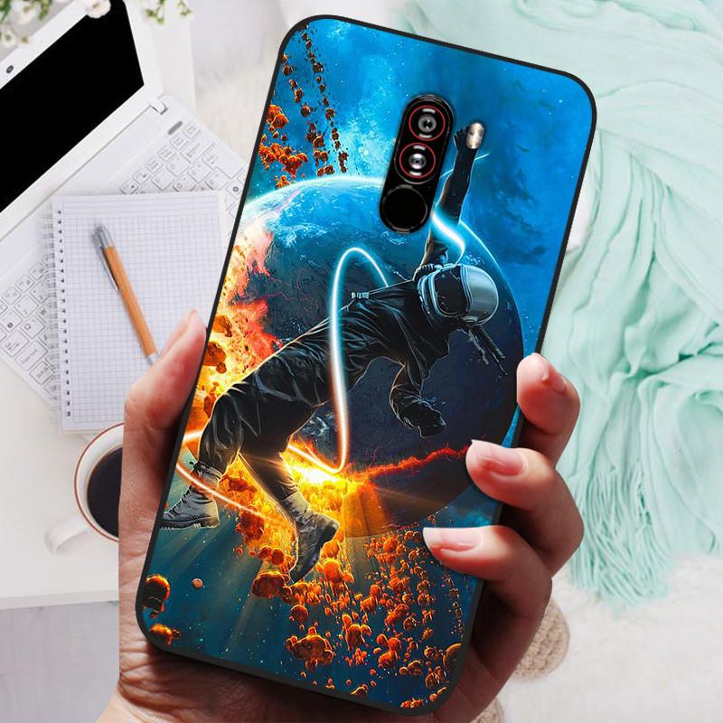 For xiaomi mi pocophone f1 Cases Cat Painted Soft TPU Silicone Phone Cover For xiaomi poco F1 Case PocofoneF1 Case Coque Etui