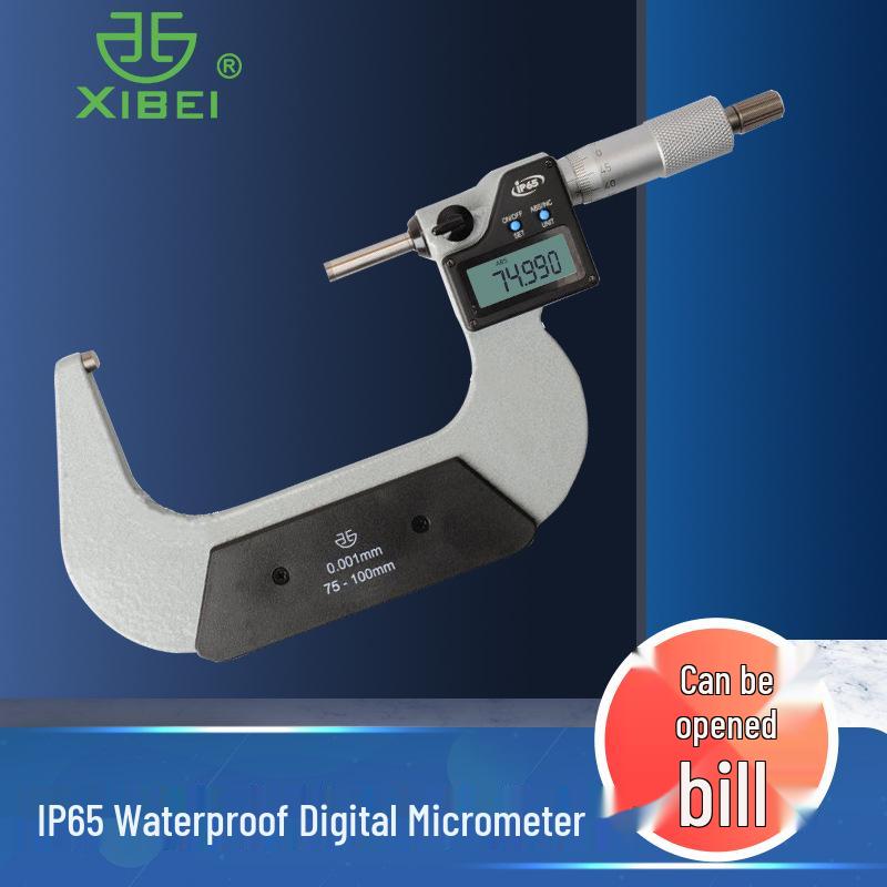 High-Precision 0.001mm Blue Digital Micrometer 0-25mm