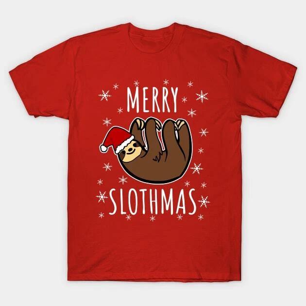 Merry Slothmas Made in Australia T-Shirt S