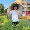 Sun & Rain Protection Hooded Cape Breathable Uv Hat For Farming Gardening - One Piece Outdoor Hat Fishing Cap
