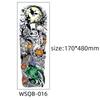 Halloween Tattoo Stickers, Big Picture Full Arm, Funny Horror Scars Bat Tombstone Tattoo
