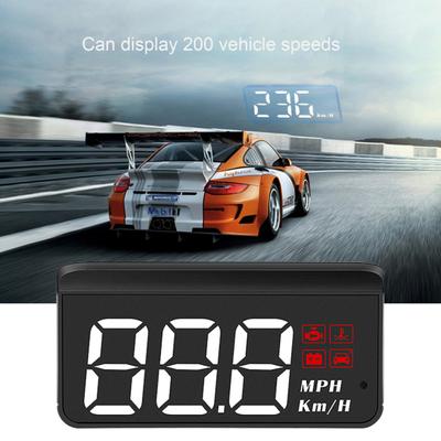 1 Juego de velocímetro Digital ajustable de brillo Plug and Play útil Auto OBD HUD proyección Digital velocímetro de coche