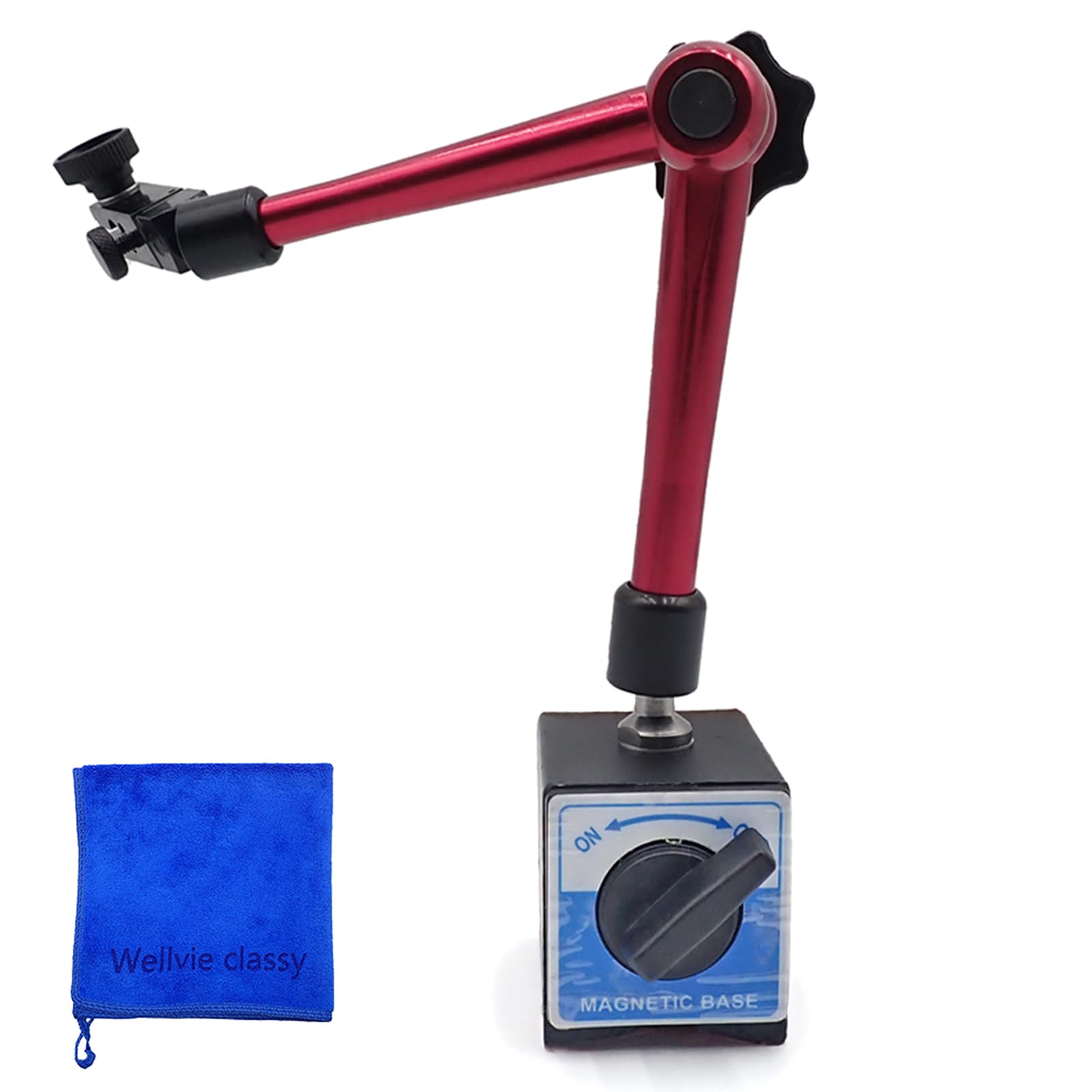 

Wellvie Classy Magnetic Stand for Dial Gauges with Flexible Magnetic Base, Large 35cm [Parallel Import]