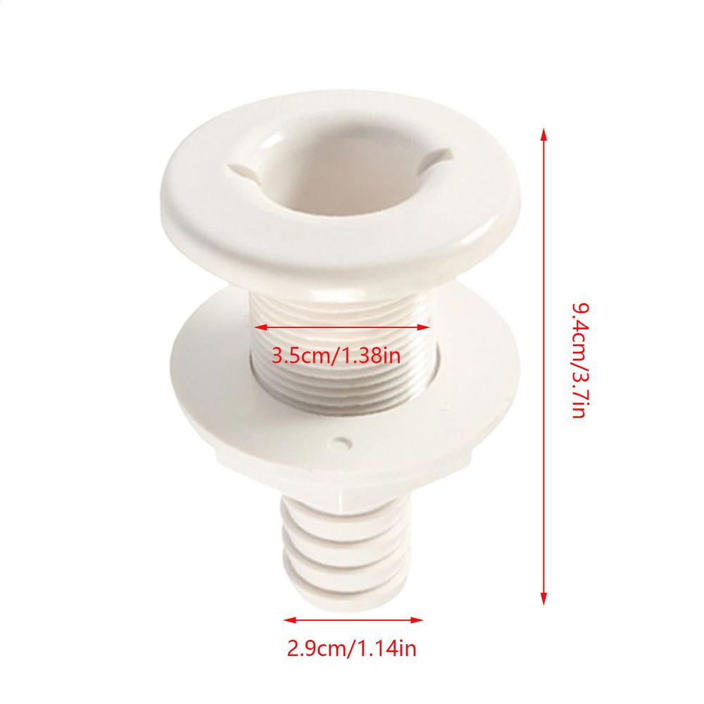 Through Hull Fittings For Boats Yacht Plumbing Fitting Straight Floor Deck Drain For Marine Kayak Boats Water Bilge Yachts
