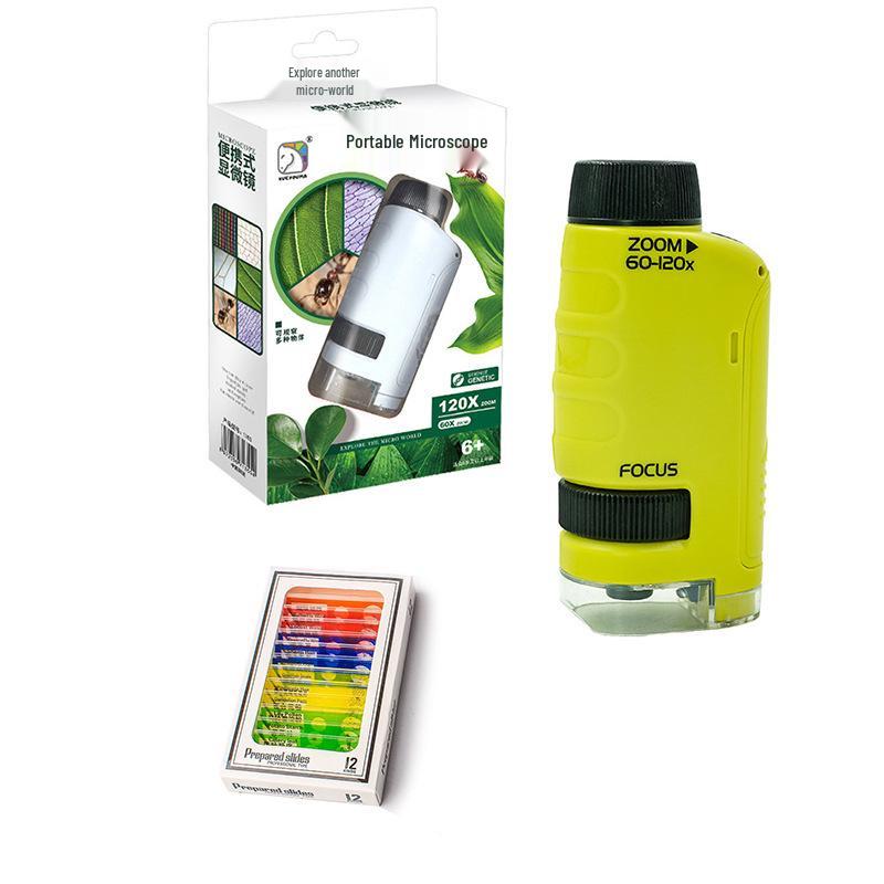 Portable High-Definition Handheld Microscope for Children's Science Education and Experiments