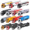 Kids' Pull-Back Alloy Container Transport and Tanker Trailer Truck Toy Model