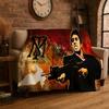 Retro Scarface Classic Movie Tony Flannel Blanket Soft Warm Throw Blanket for Bedroom Living Room Bed Travel Camping Picnic