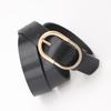 1pcs Women's Belt Fashion Classic Buckle PU Leather Belt Versatile Casual Golden Needle Buckle - Pair with Jeans, Pants, Dress
