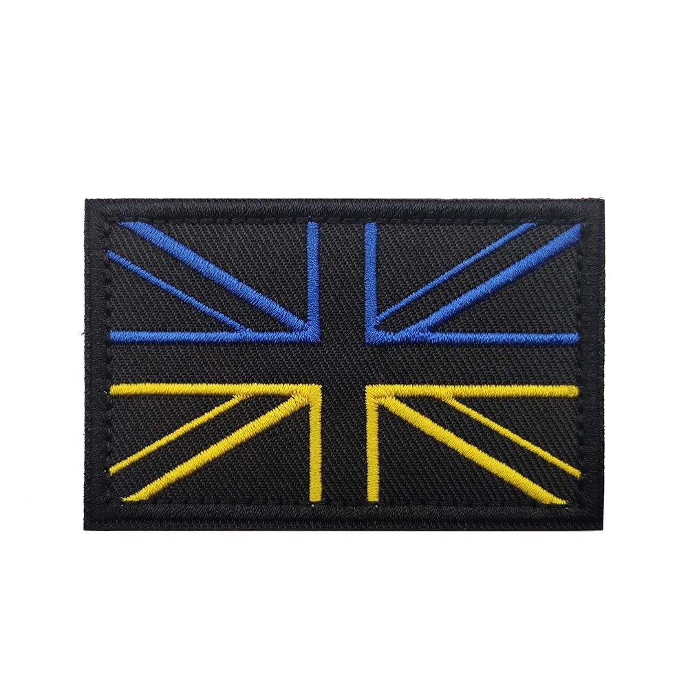UK-Flagge Aufnäher Gestickt Klettarmband - Strapazierfähiger Stoffaufkleber