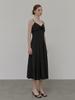 ETMON Slip Corsage Dress, Black